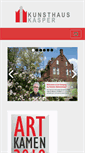 Mobile Screenshot of kunsthaus-kasper.de